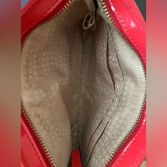 Kate Spade Red Patent Shoulder Bag / Crossbody • Used • Small Bow Detail - Picture 13 of 13